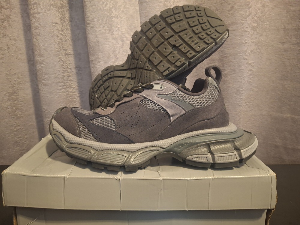 Balenciaga 3XL Suede Grey Mix Sneakers – Size 41 / US 8 – New Condition